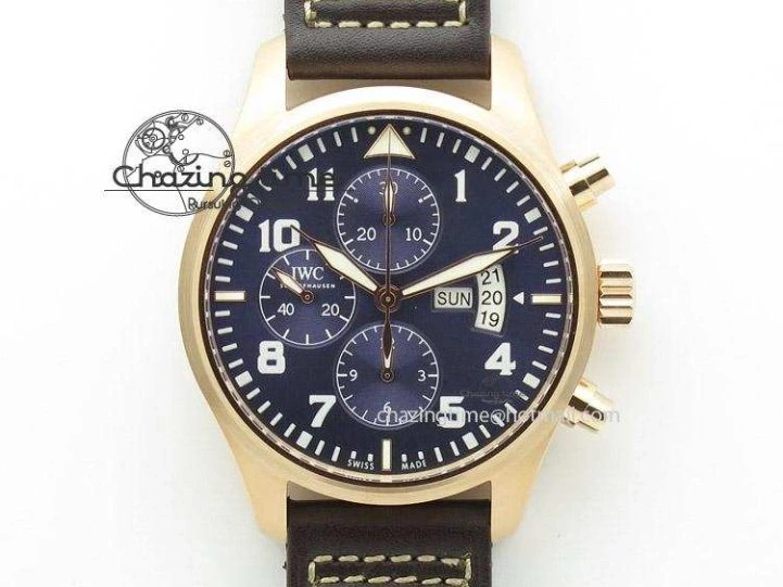 MIROTIME 0428 MoistureWicking Portofino Automatic RG IW356522 FKF 1:1 Best Edition Blue Dial on Black Croco Strap A 7109